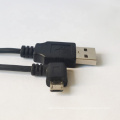 High Quality 26 AWG Nickel Plating Connector Right Angle Micro 5pin to USB 2.0 Custom Angle Cable